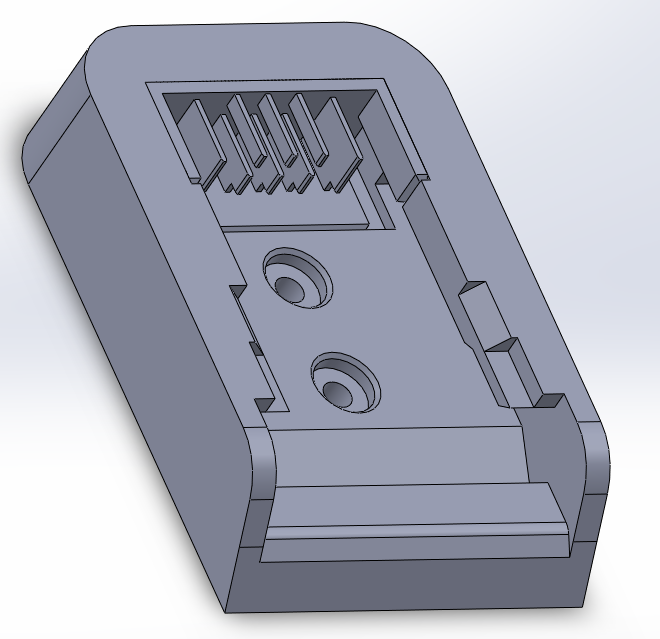 Battery Mount with Wiring Terminals